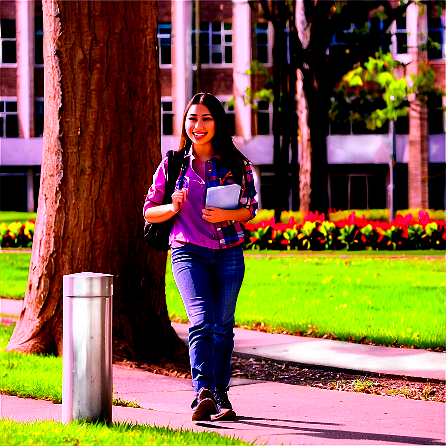 Student On Campus Png Crx36 Image