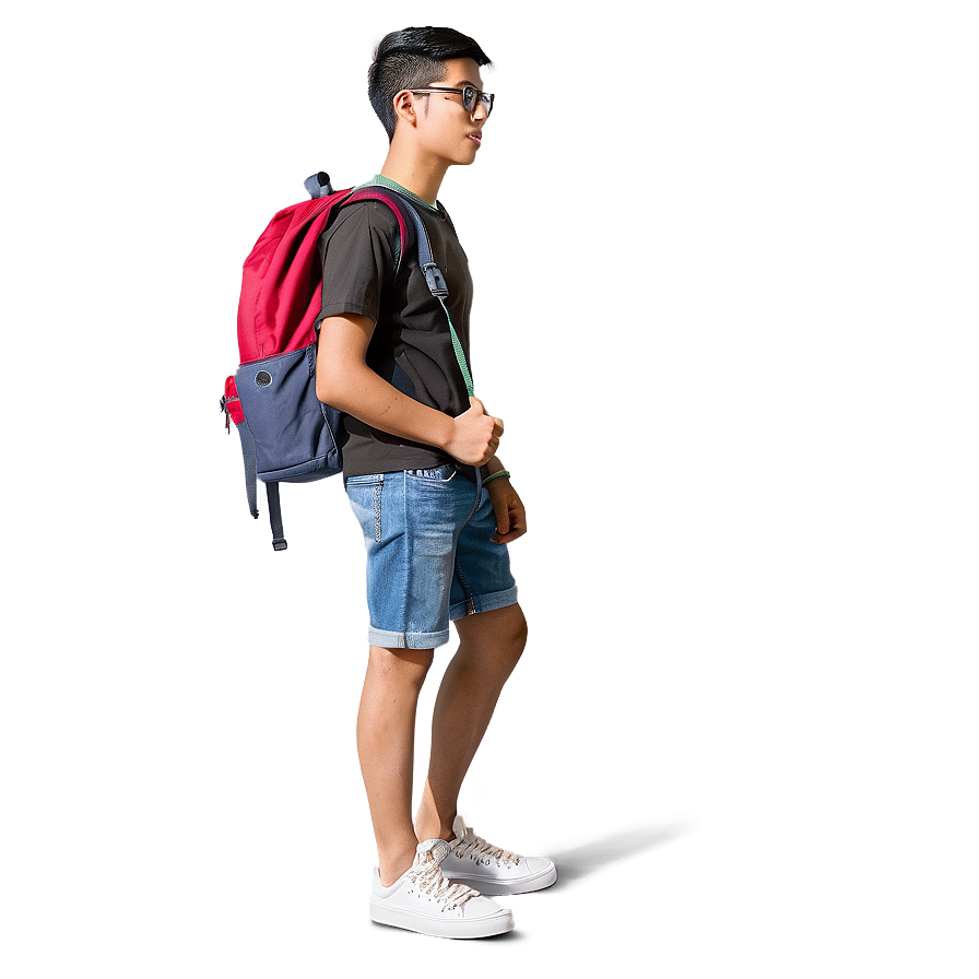 Student With Backpack Png 06122024