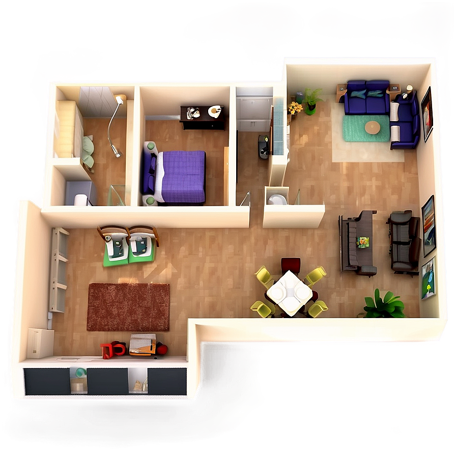 Studio Apartment Floor Plan Png 96