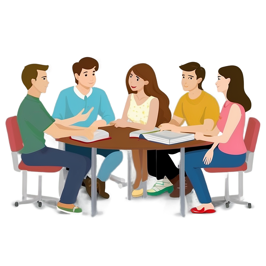 Study Group Cartoon Png 18