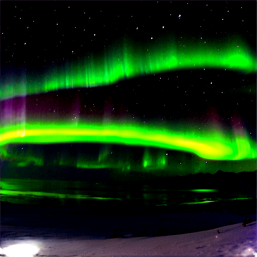 Stunning Aurora Boreal Panorama Png 7