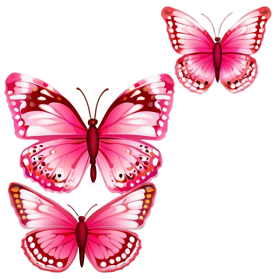 Stunning Pink Butterfly Art Png 06212024