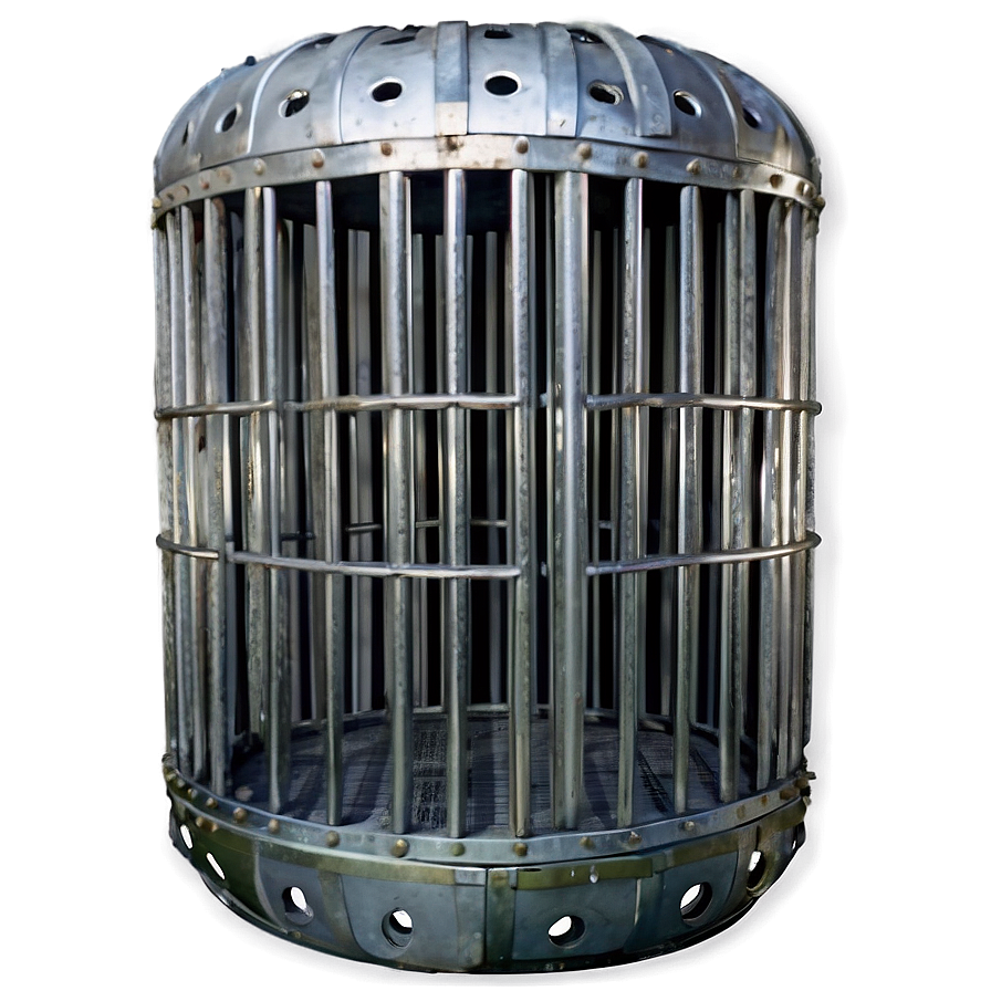 Sturdy Steel Cage Png 05252024