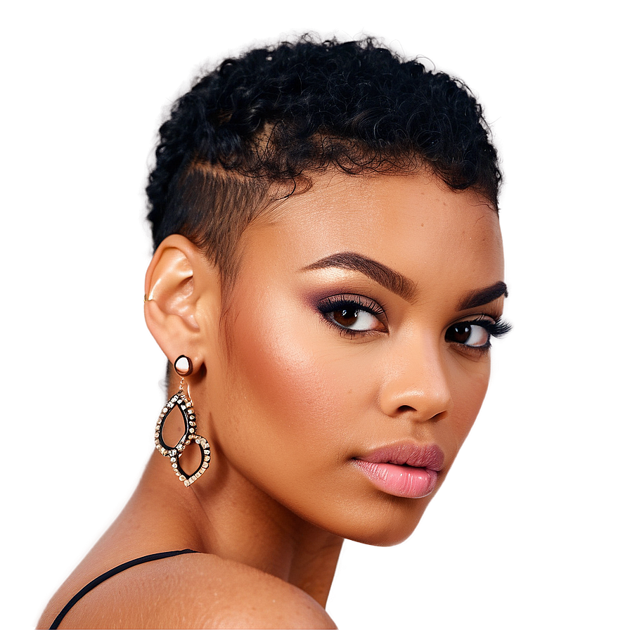 Styled Hair Edges Png Wrl48