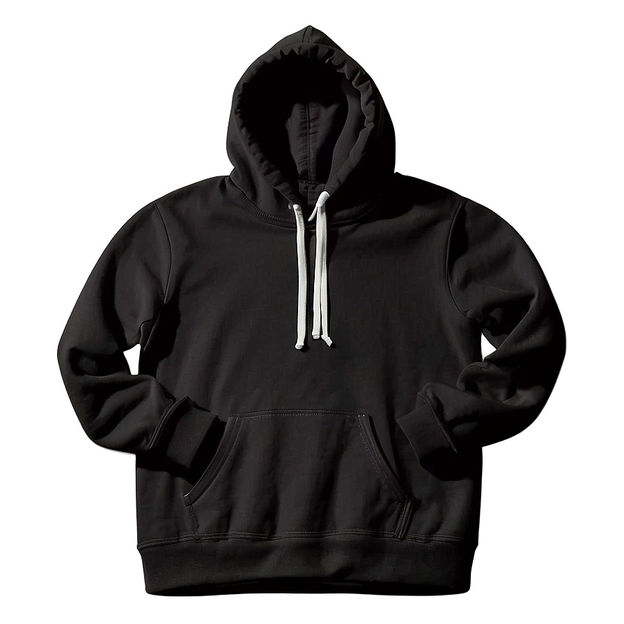 Stylish Black Hoodie Png 05252024