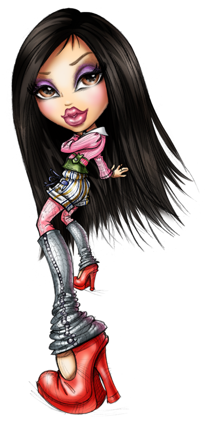 Stylish Bratz Doll Illustration