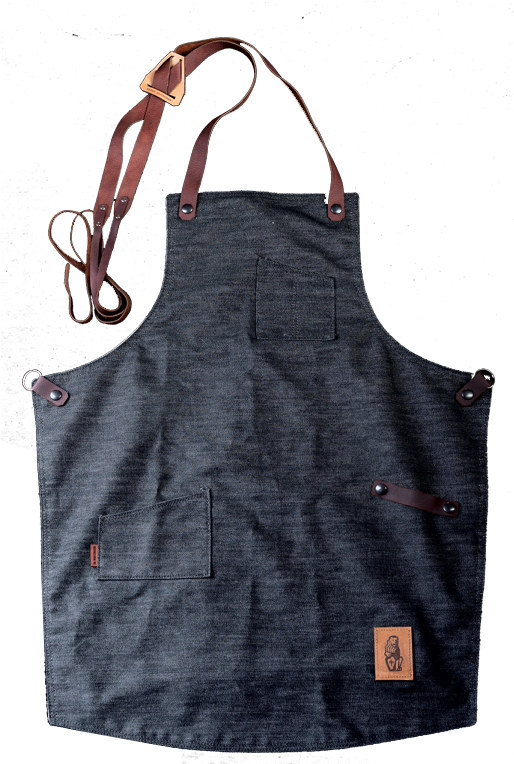 Stylish Denim Leather Apron