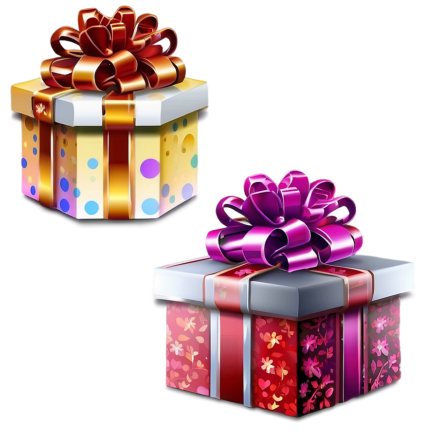 Stylish Gift Box Png 83