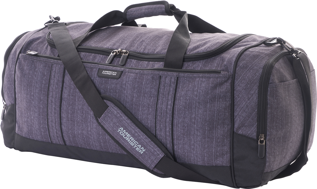 Stylish Gray Travel Duffel Bag