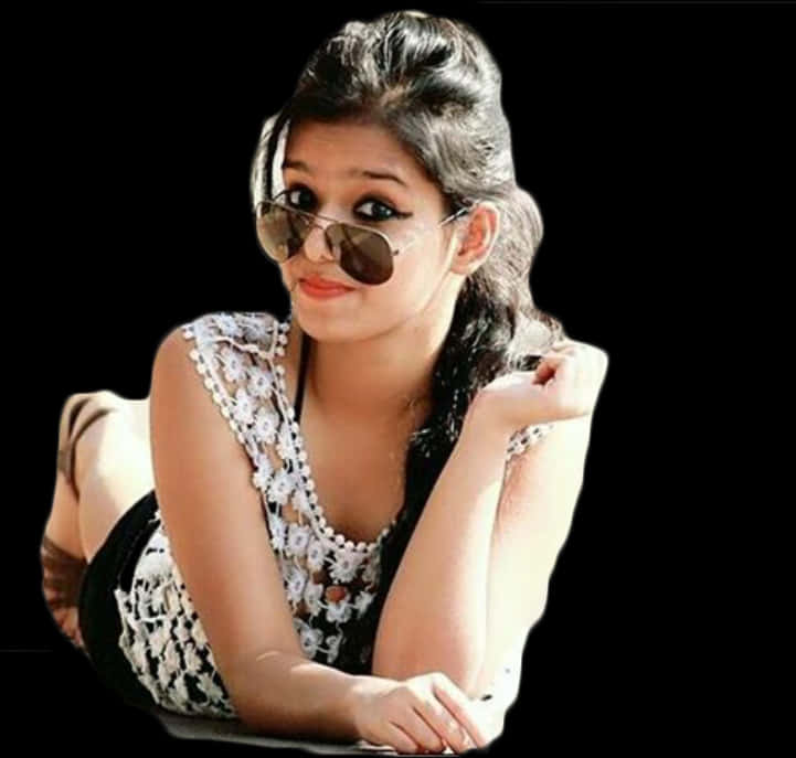 Stylish Indian Girlwith Sunglasses