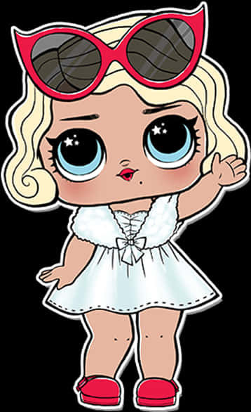 Stylish L O L Doll Cartoon