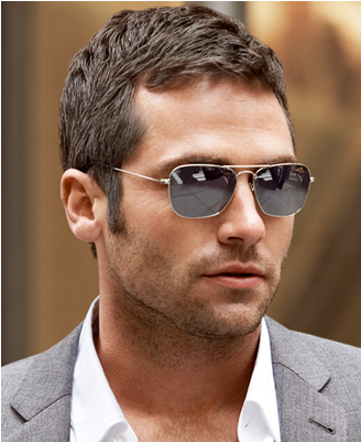 Stylish Man Short Haircut Sunglasses