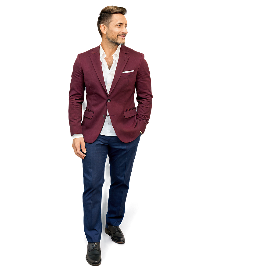 Stylish Man Suit Pose Png 06262024