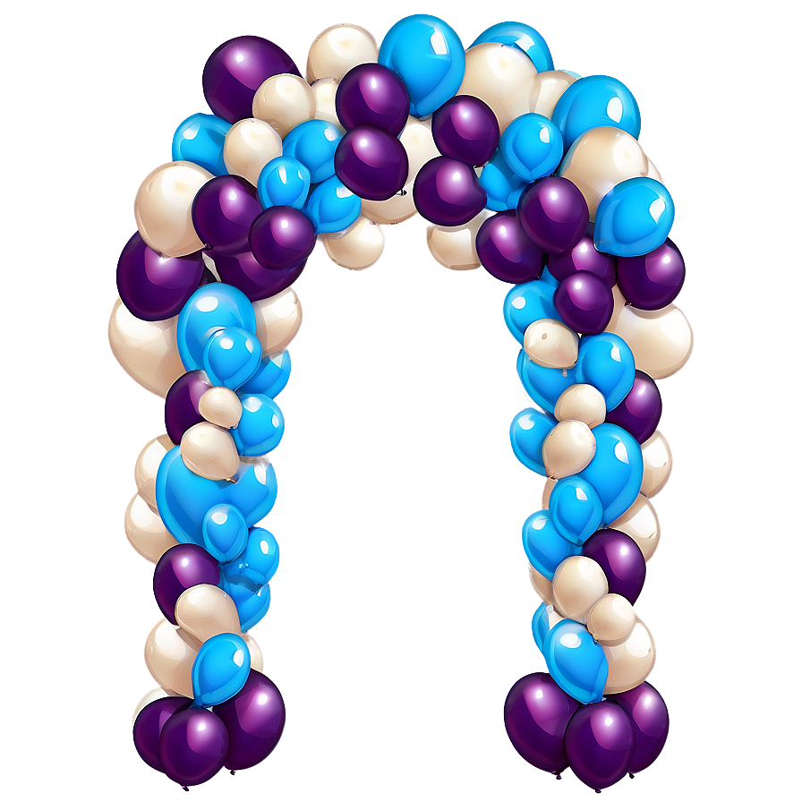 Stylish Prom Night Balloon Arch Png 70