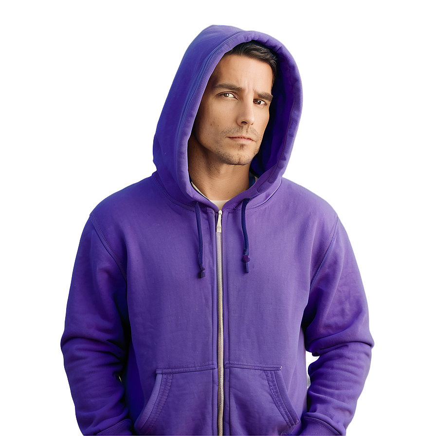 Stylish Purple Hoodie Clipart Png 06292024