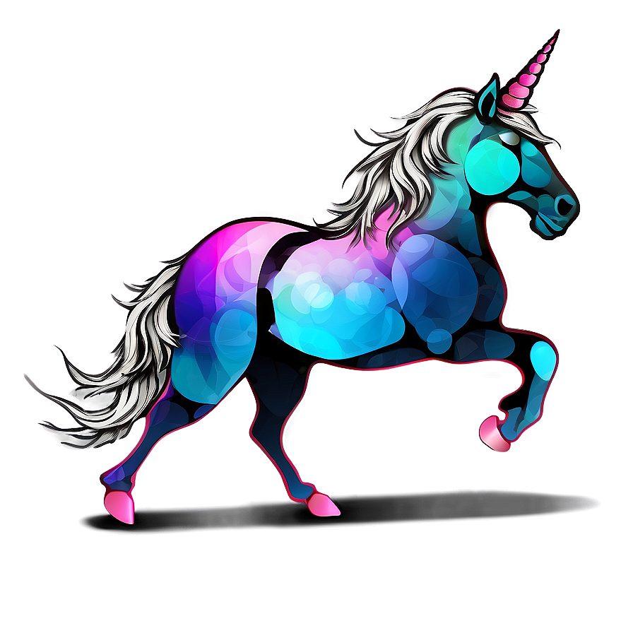 Stylish Unicorn Silhouette Png 06282024