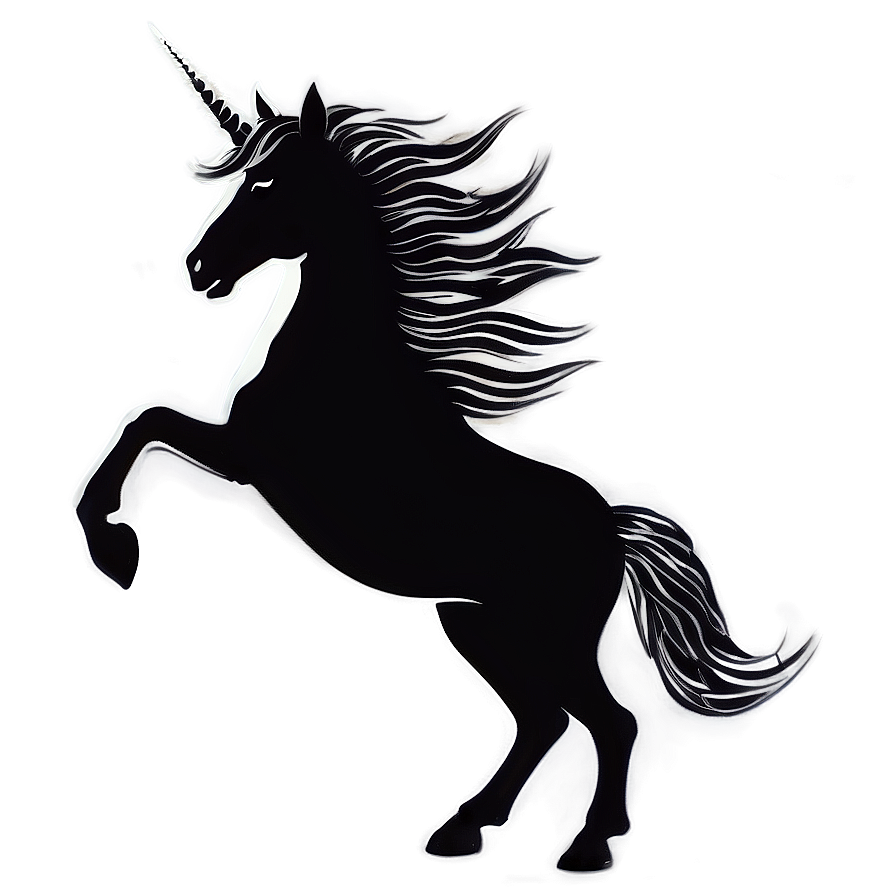 Stylish Unicorn Silhouette Png Lkv