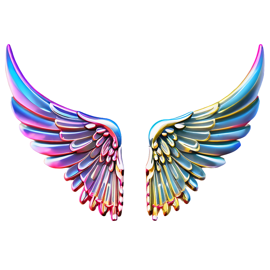 Stylized Angel Wings Symbol Png Aoi