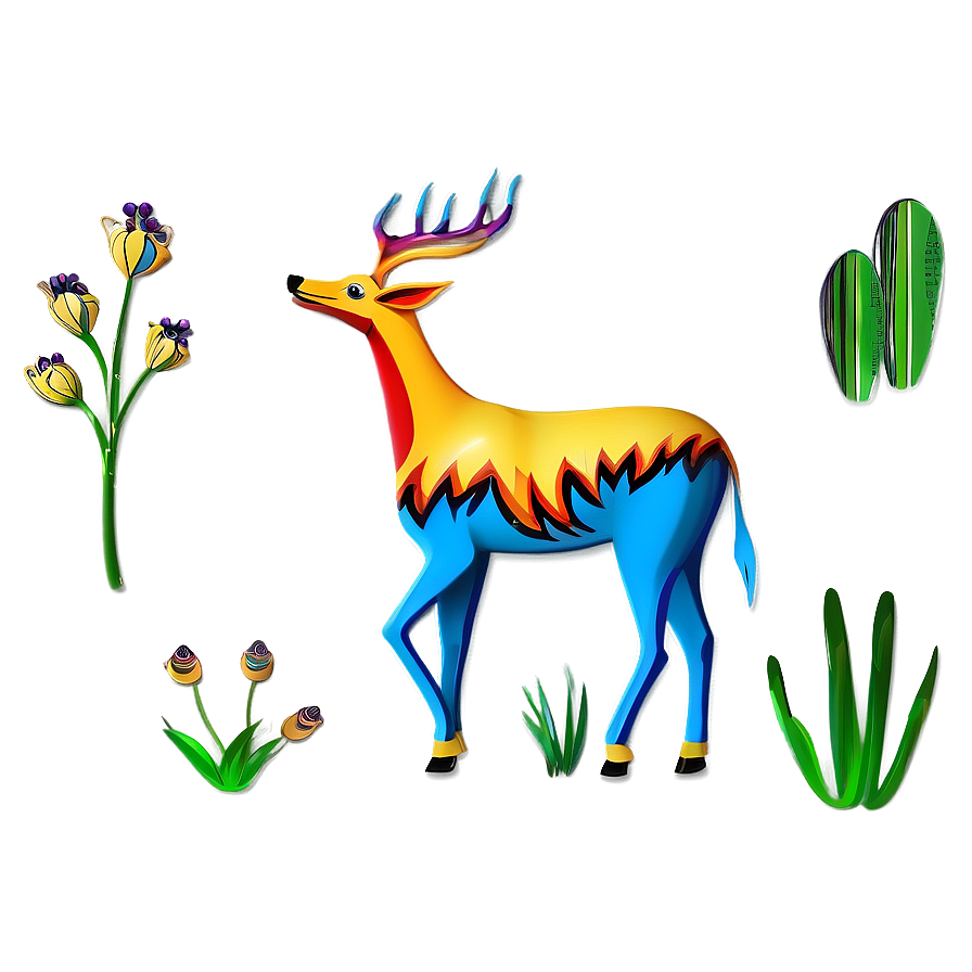 Stylized Animal Figure Png 27