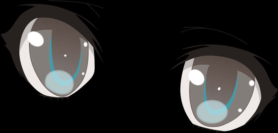 Stylized Anime Eyes Graphic