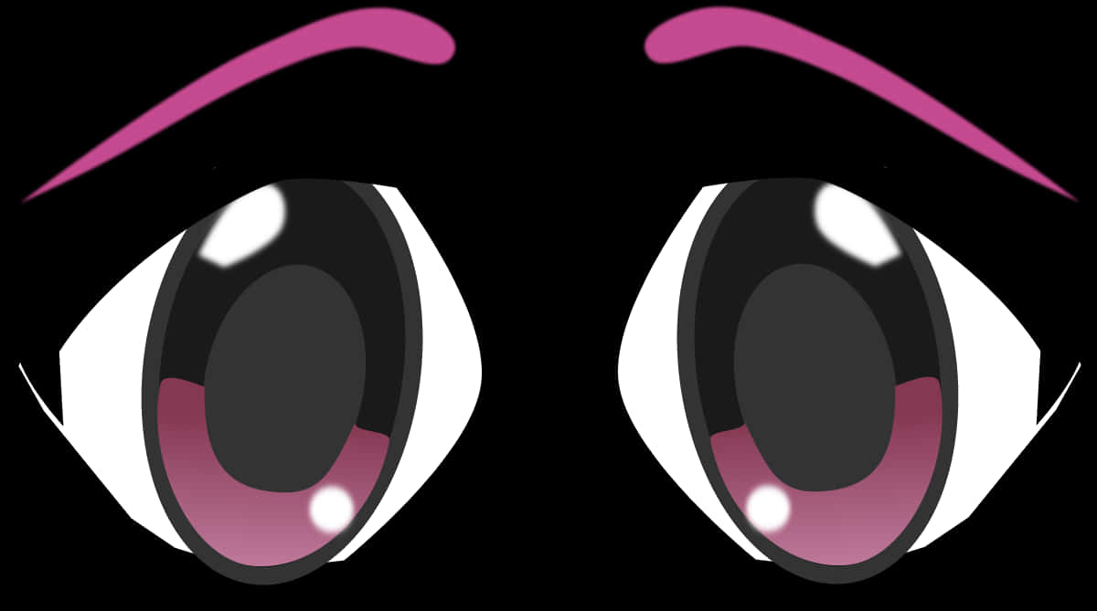 Stylized Anime Eyes Illustration