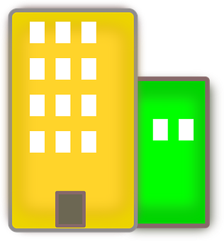 Stylized Apartment Building Icon