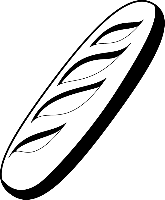 Stylized Baguette Icon