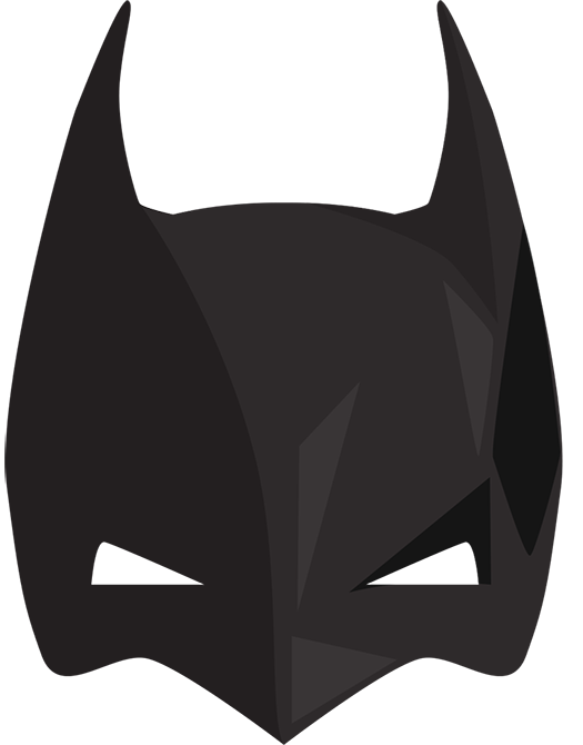 Stylized Batman Mask Graphic