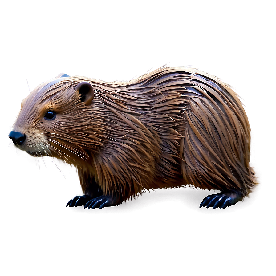 Stylized Beaver Artwork Png Fom