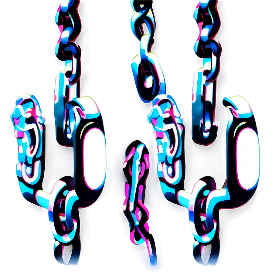 Stylized Bike Chain Illustration Png Rup