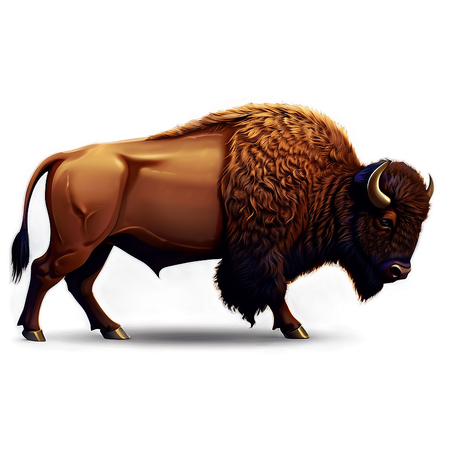 Stylized Bison Icon Png 06112024