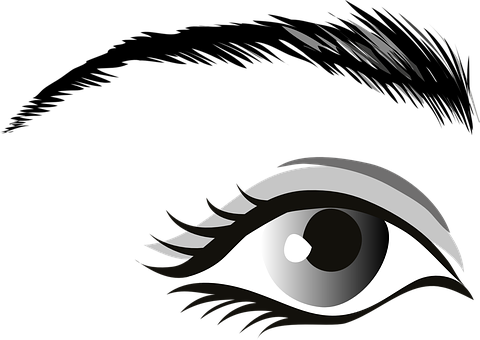 Stylized Blackand White Eye