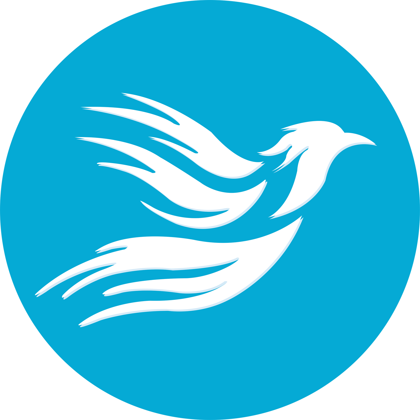 Stylized Blue Bird Logo