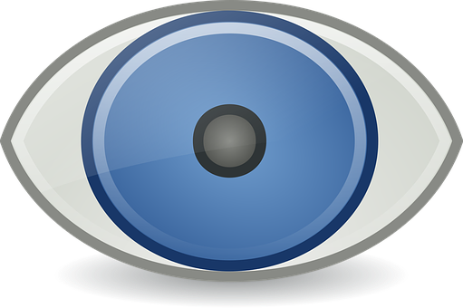 Stylized Blue Eye Graphic