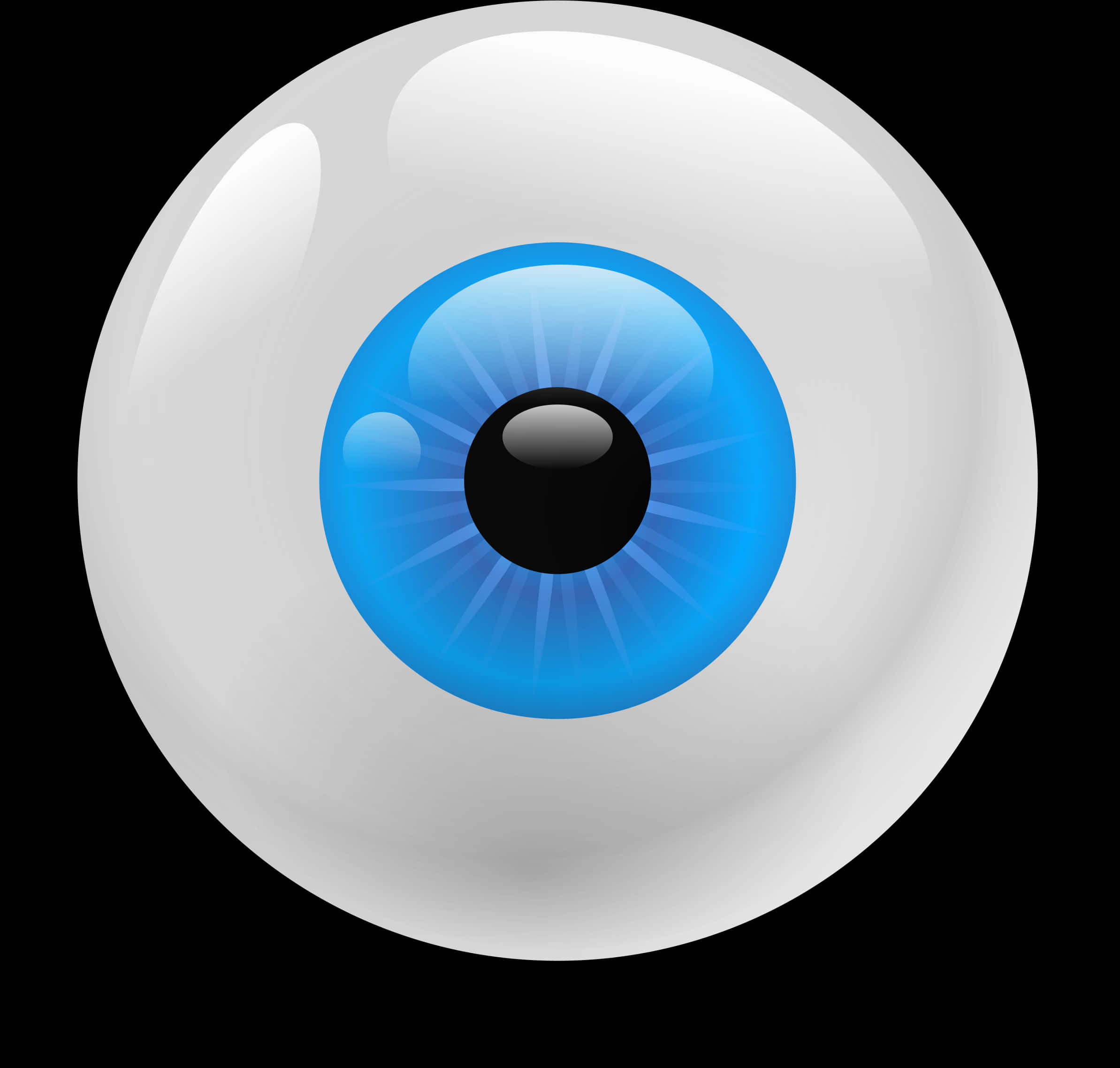 Stylized Blue Eye Illustration