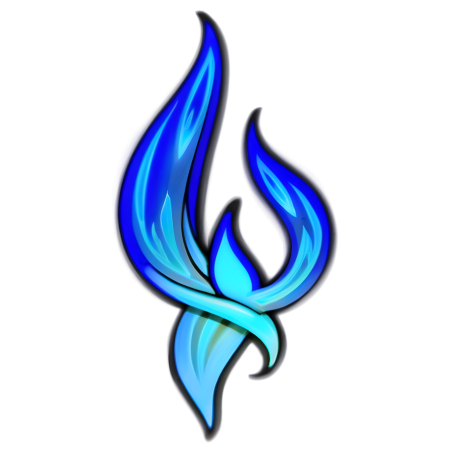 Stylized Blue Flame Png Jbn