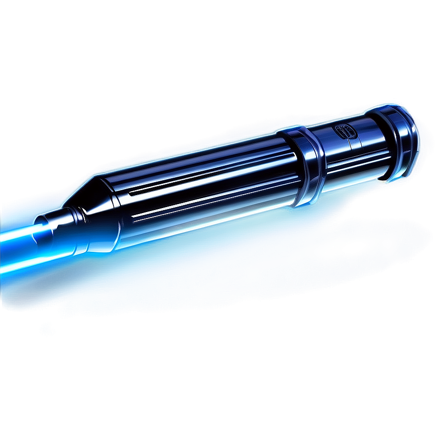 Stylized Blue Lightsaber Graphic Png 06262024