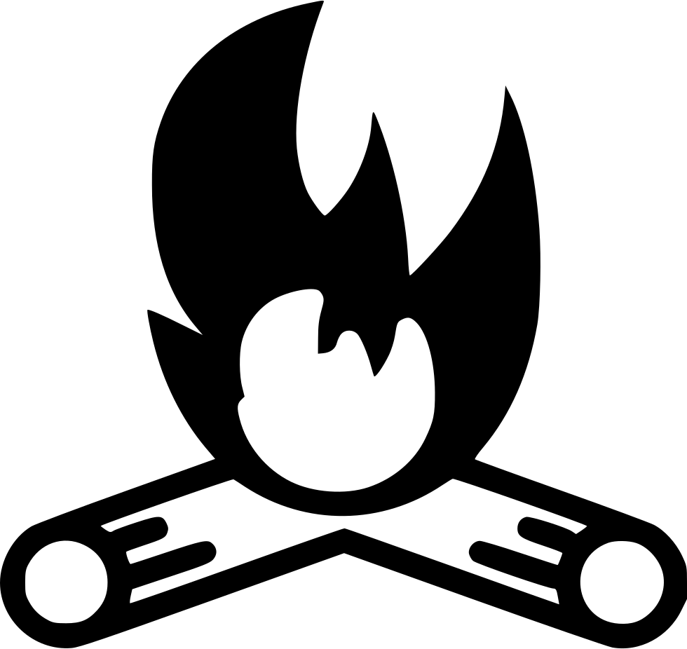 Stylized Campfire Icon