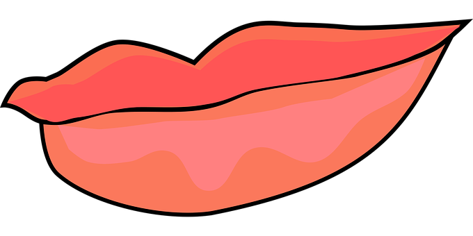 Stylized Cartoon Lips