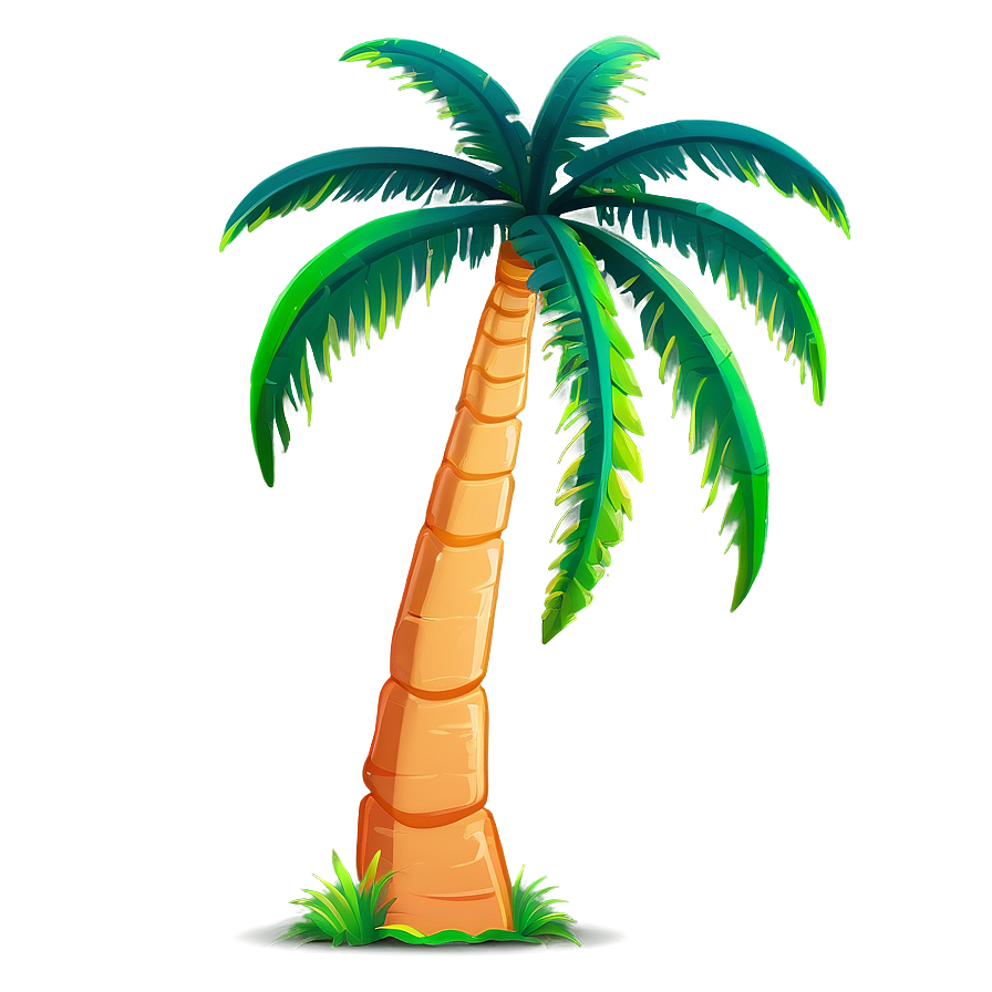 Stylized Cartoon Palm Tree Png 06212024