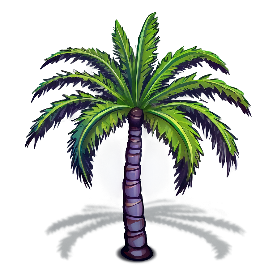 Stylized Cartoon Palm Tree Png 41