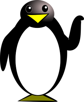 Stylized Cartoon Penguin Illustration