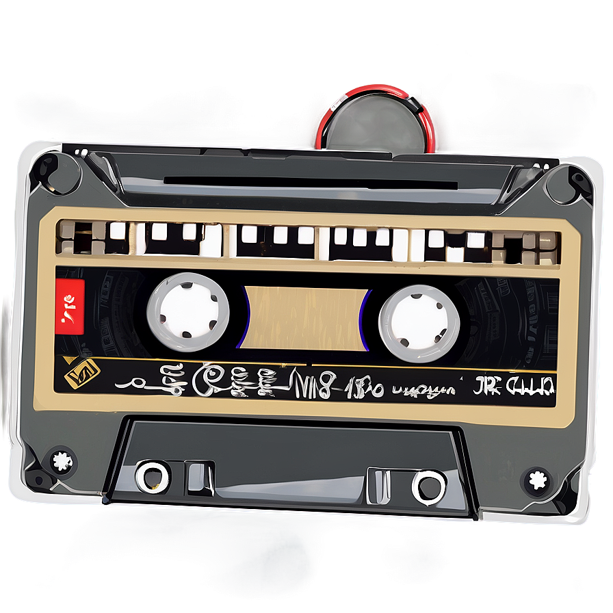 Stylized Cassette Tape Png Air26