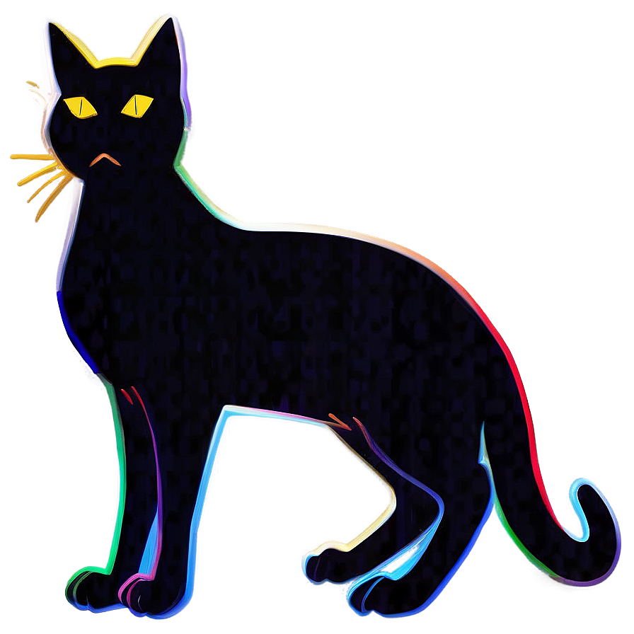 Stylized Cat Silhouette Png 82