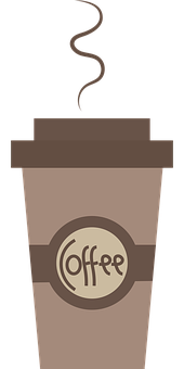 Stylized Coffee Cup Graphic