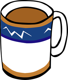 Stylized Coffee Mug Graphic