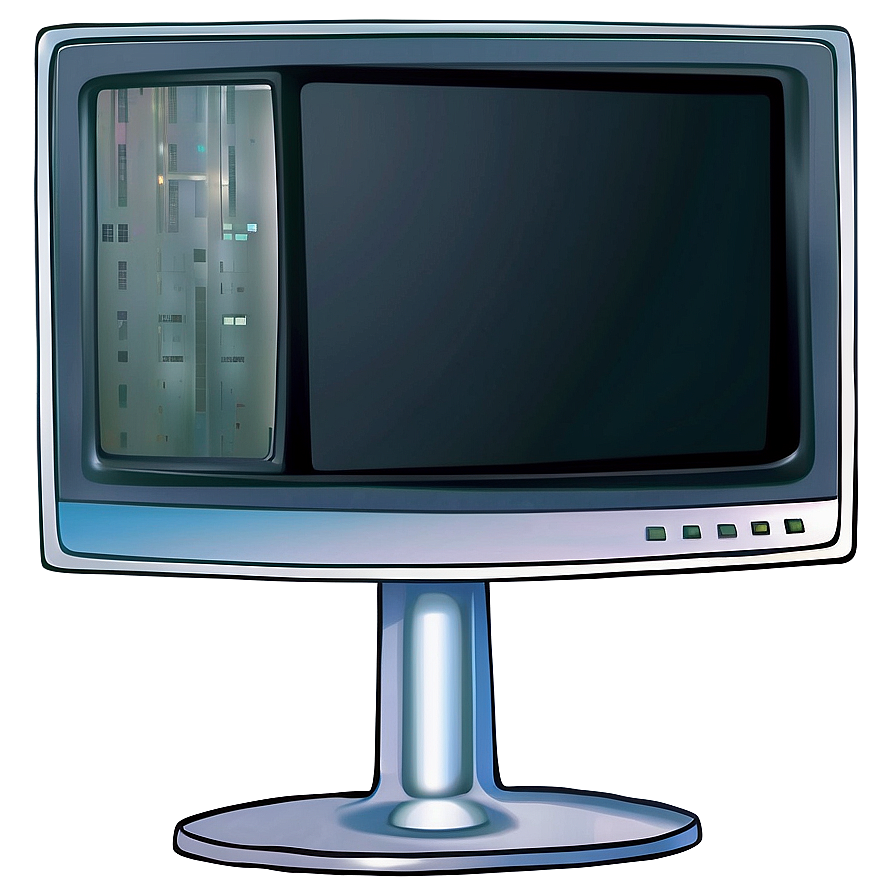 Stylized Computer Monitor Png 06122024