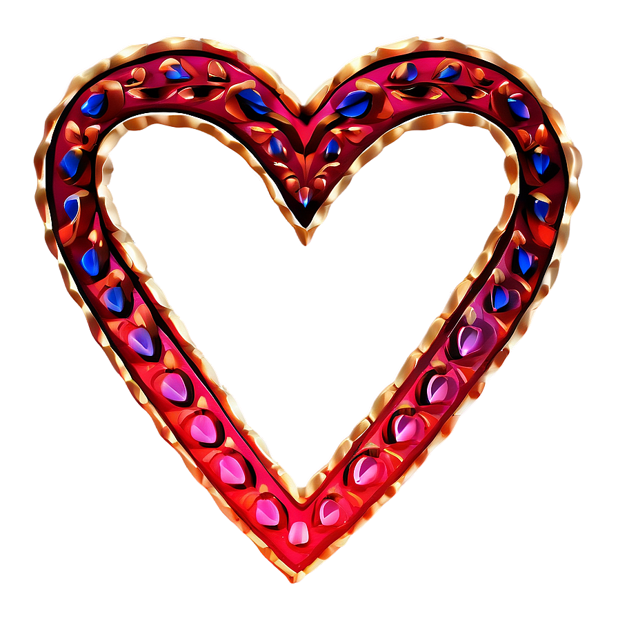 Stylized Corazon Pattern Png 05232024