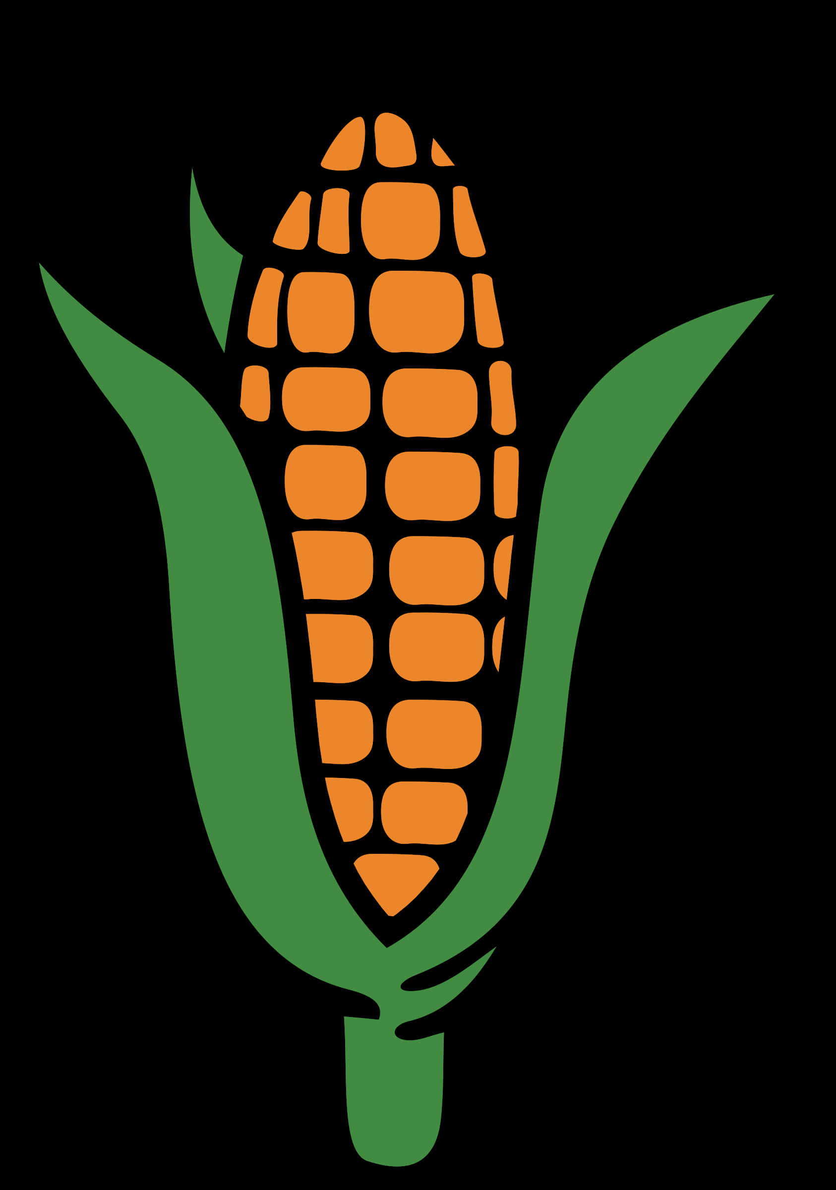 Stylized Corn Illustration