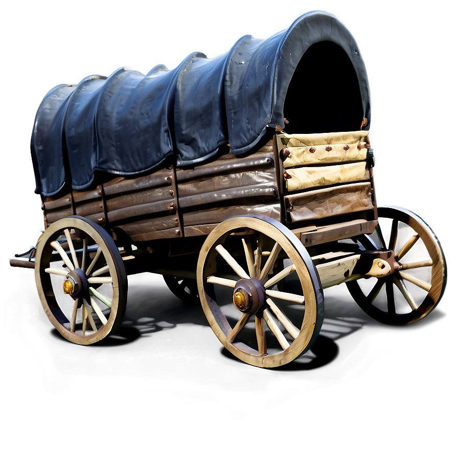 Stylized Covered Wagon Graphic Png Xvy